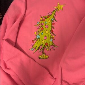 Pink Christmas Tree Sweatshirt
